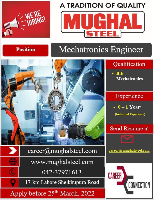 Mughal Steel Lahore Jobs March-2022 - Job Earned