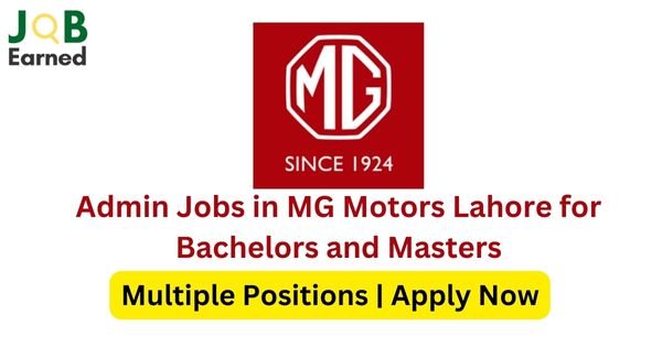 Admin Jobs in MG Motors Lahore