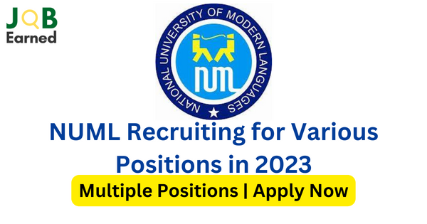 Position at NUML Sector H-9 Islamabad Campus 2023