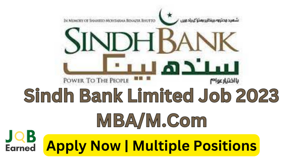 Sindh Bank Jobs Oct-2023 Apply Online Now