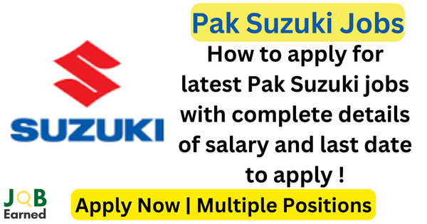 Sales Jobs in Pak SUZUKI in Rawalpindi for DAE/BTech apply online now