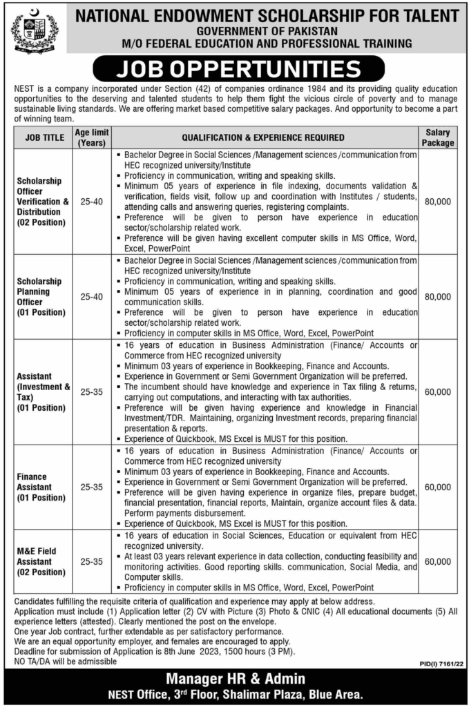 M/O Federal Education and Professional Training Jobs Apply Online Now | Federal Govt Jobs