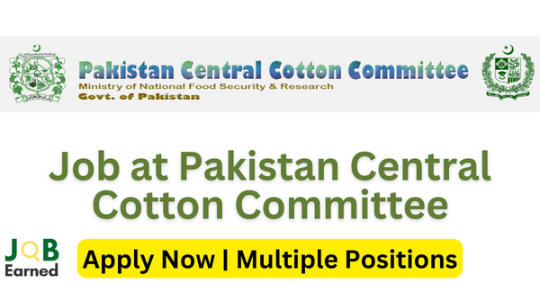 Job at Pakistan Central Cotton Committee 2023