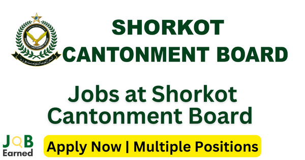 Position at Shorkot Cantonment Board 2023