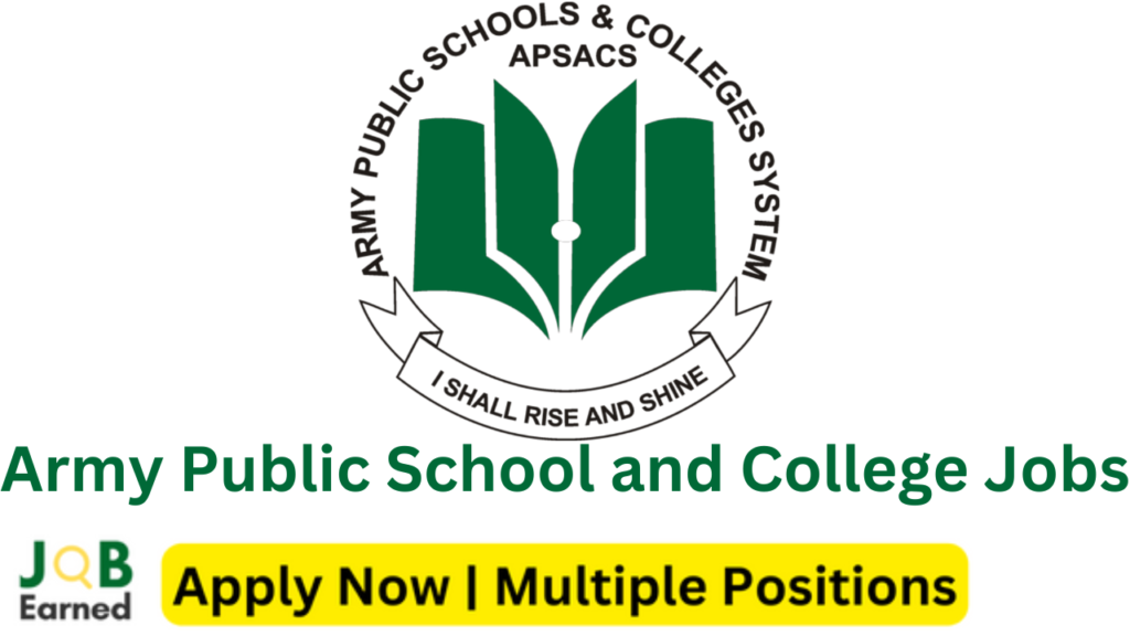 Army Public School & College Rawalpindi Jobs September 2023 Apply Now