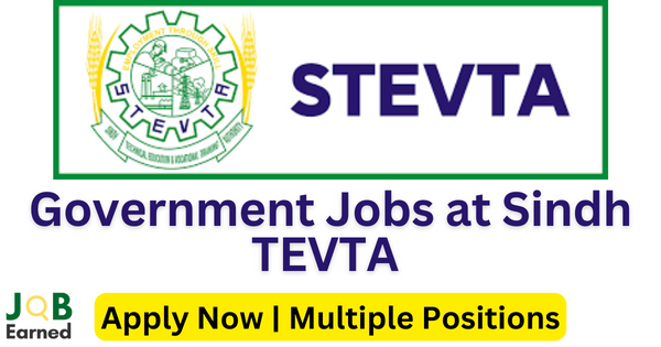 Sindh TEVTA jobs July 2023 for Bachelors Apply Now