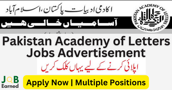 Permanent Government Jobs in Pakistan Academy of Letters July 2023 Apply Now