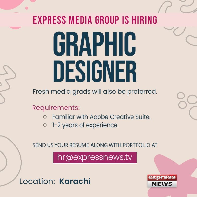 Express Media Group Jobs July 2023 for Video Editor, Graphic Designer and Engineers Apply Now