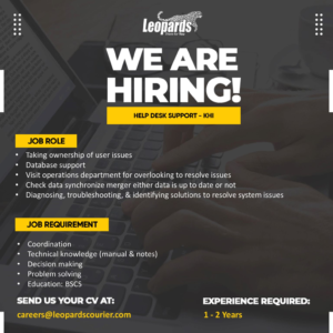 Leopards Courier Services (Pvt.) Ltd. Jobs July 2023 Apply Online Now