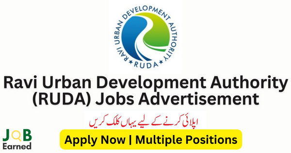 Ravi Urban Development Authority (RUDA) Jobs Oct-23 For Matric to Masters Apply Now