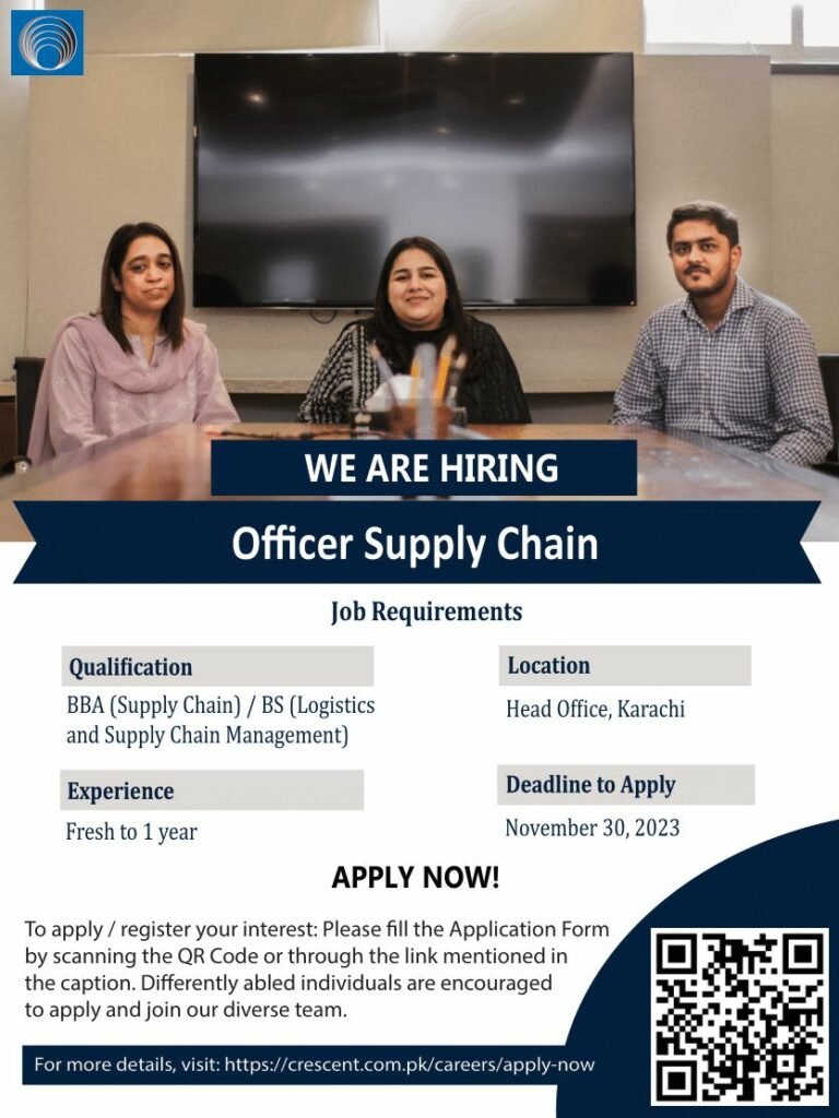 Crescent Steel and Allied Products Limited Supply Chain Job Apply Now