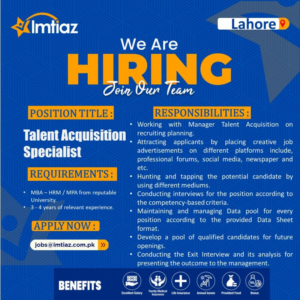 Imtiaz Super Market HR Job Nov-2023 for Both Male & Female Apply Online Now