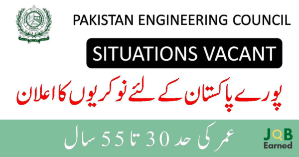 Pakistan Engineering Council Jobs Dec-2023 Apply Online Now