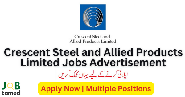 Job Opportunity at Crescent Steel and Allied Products Limited Apply Now