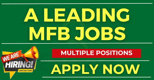 IT Staff Required at A leading MFB Apply Now