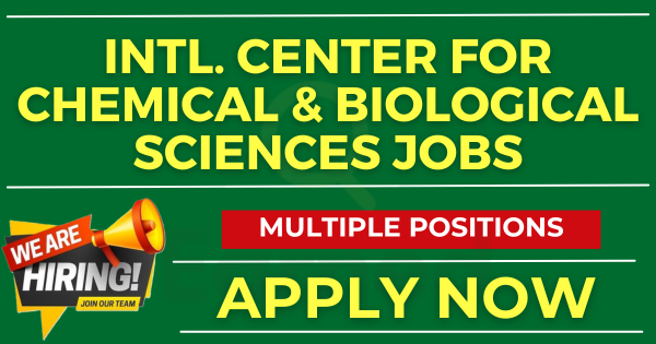 Career Opportunity at Intl. Center for Chemical & Biological Sciences