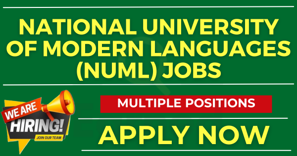 Discover the Latest Job Openings at National University of Modern Languages (NUML) 2024 - Apply Today!